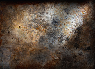 Dark Rusty metal texture background
