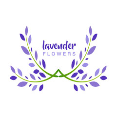 Beautiful lavender leaf frame in vector design. Simple and elegant Lavender background. lavender background basic element graphic resources