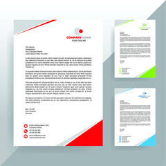 Abstract Letterhead Design Modern Business Letterhead Design Template - vector