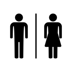 Man and woman sign, symbol, Vector illustration