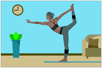 Lady Practice Yoga - Train for Mental and Physical Health
