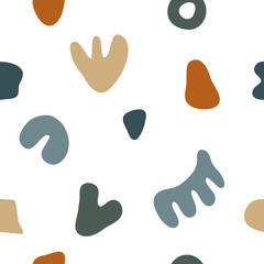 Abstract doodle seamless pattern for use in design for textile, dress  bag or t shirt print, wallpaper, wrapping etc