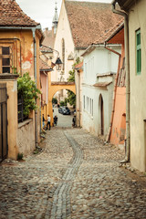 narrow street in the old town