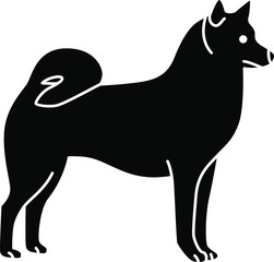 An icon illustration of a Finnish Spitz