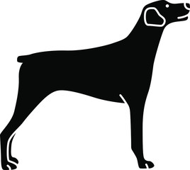 An icon illustration of a Great Dane