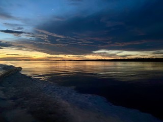 Obraz premium Sunset at Black River in Manaus, Amazonas - Brazil.