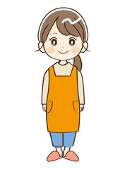 女性、主婦、笑顔