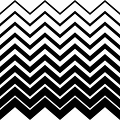 Fashion zigzag pattern, seamless vector background. Futuristic vibrant design. Geometric tile in op art. technologic design. Memphis style.Vector