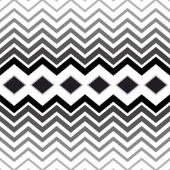 Fashion zigzag pattern, seamless vector background. Futuristic vibrant design. Geometric tile in op art. technologic design. Memphis style.Vector