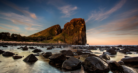 hole in the wall, eastern cape, south africa, long exposure