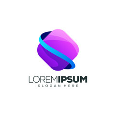 colorful logo design vector illustration