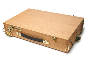 Portable wooden easel for artist painting