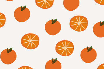 Orange illustration pattern background template