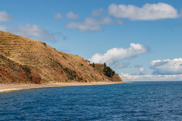 shore of lake Titicaca