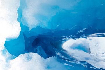 Naklejka na ściany i meble Fox Glacier - Fox Gletscher - Mount Cook - Neuseeland