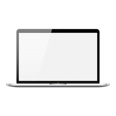 Laptop, computer, notebook isolated on white background. Realistic vector illustration