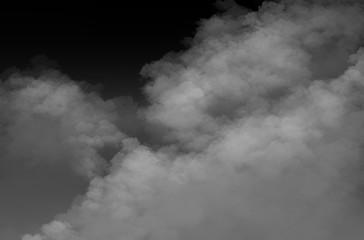 smoke on black background