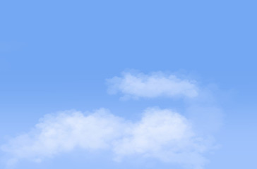 Hand drawing illustration of colorful sky