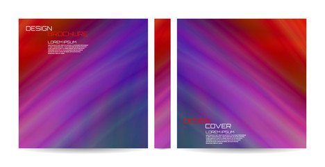 Brochure template with futuristic wavy shapes. Magazine, poster, book, presentation, advertising. Abstract vector background. Template with futuristic design. Cover design your text