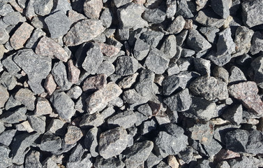 Background of decorative grey gravel