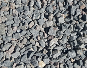 Background of decorative grey gravel