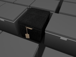 3d rendering of wearing objects