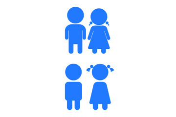 modern kids icon set. child icon