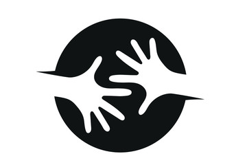 caring hand icon. help icon 