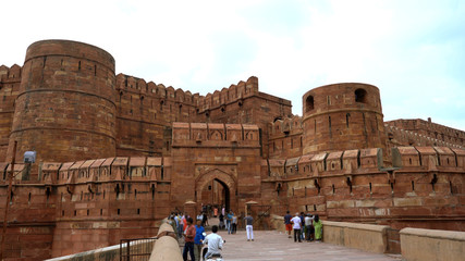 Main entrance to Arga Red Fort in Agra