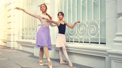 Obraz premium Ballet Dancer Training School