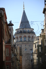Fototapeta na wymiar istanbul old galata tower