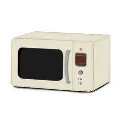Microwave for design. Illustration on a white background.