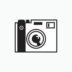 digital camera icon or logo isolated sign symbol vector illustration - Collection of high quality black style vector icons