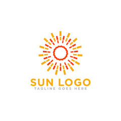 Sun Logo Icon Design Vector