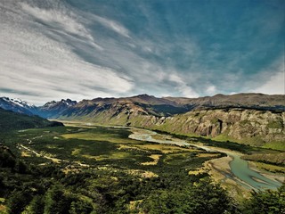 Fototapeta na wymiar Beautiful Patagonian landscape in El Chalten
