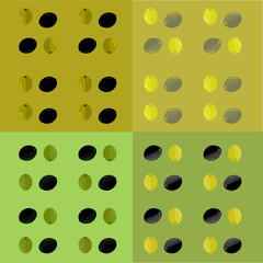  olive pattern. Vector 