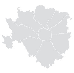 Vector Map of the city of Milan
