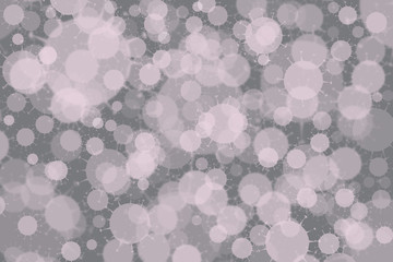 abstract corona virus bakeh background with pink circles