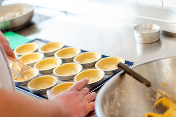 chef preparing dough