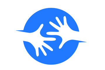 caring hand icon. help icon 