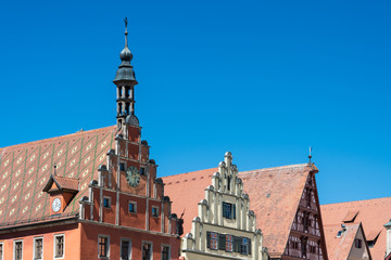 Obraz premium Zabytkowe domy w Dinkelbühl