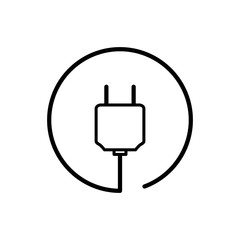 Plug Icon Design Vector Template