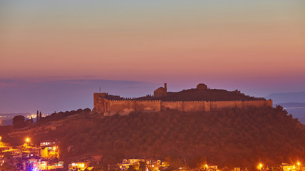 Fototapeta premium Historical Selcuk Castle. Royal tombs.
