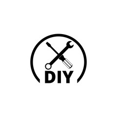 Do it yourself icon isolated on white background. DIY crafts icon