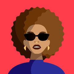 young woman with sunglasses