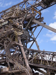 Naklejka premium historische Tagebautechnik