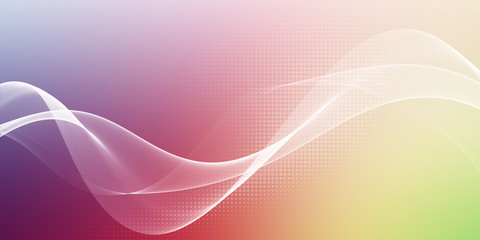 Multi color light abstract waves design