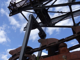 Naklejka premium historische Tagebautechnik