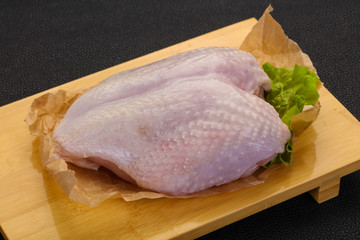 Raw chicken breast