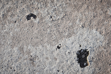 Old concrete cement with cracks and natural destruction from time and weather
